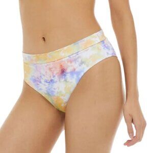 Body Glove Smoothies Marlee High-Waist Bikini Bottoms Illusion Tie Dye White XL